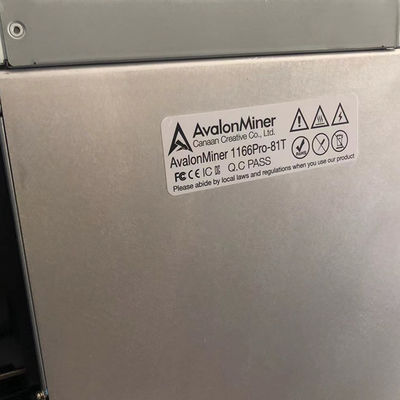 Canaan Avalon 1166 υπέρ 81t, ανθρακωρύχος μηχανών μεταλλείας Bitcoin Asic blockchain