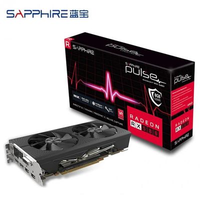 Γραφικές κάρτες 500W GDDR5 Radeon Rx580 8gb 2048sp μη LHR Amd