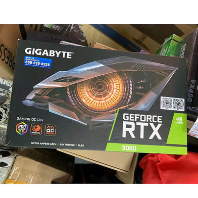 RTX 3060 γραφικές κάρτες GDDR6 12GB μη LHR για την εγκατάσταση γεώτρησης μεταλλείας GPU